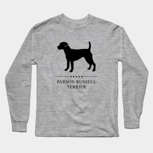 Parson Russell Terrier Black Silhouette Long Sleeve T-Shirt